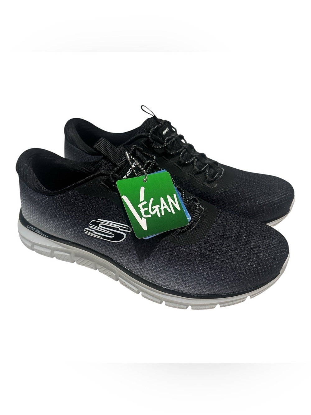 Skechers womensBlack Vegan Slip-On Athletic Shoe